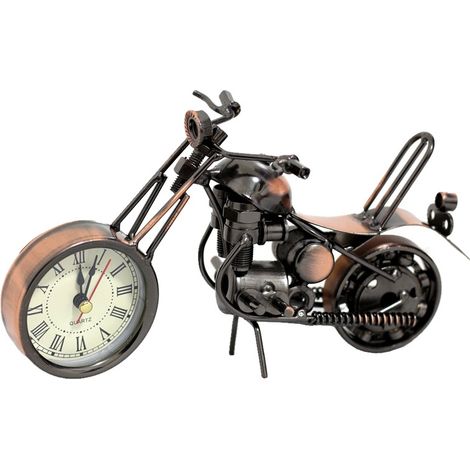 Nouvelles horloges créatives en fer forgé, modèle moto, décorations pour la maison, le salon, le bureau ou la chambre, objets d'artisanat, ornements M6A-1 (1/3)