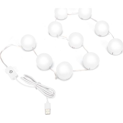 Lot de 10 ampoules LED USB3 colorées pour miroir de coiffure beauté table (1/5)