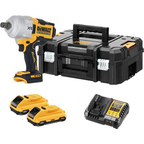 Dewalt DCF964M2T 18V XR Brushless 3/4 Hog Ring Premium High Torque Impact Wrench Kit - 2x DCB189 4Ah Batteries, Charger & TSTAK II Case (1/5)