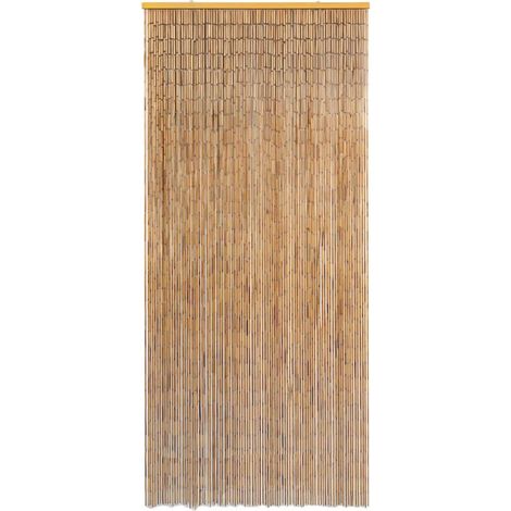 Rideau de porte contre insectes Bambou 90 x 220 cm CFW244994 (1/4)