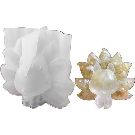 Silikonform für Heimdekoration, handgefertigte 3D-Tierornamente, Epoxidharzform