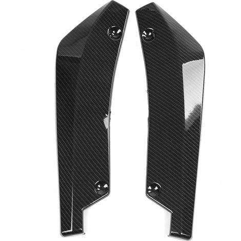 1 paire de lèvre aileron diffuseur bouclier arrière voiture universel tuning fibre de carbone (1/5)