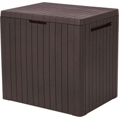 Coffre de rangement Keter pour balcon 113 L marron (1/2)