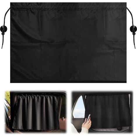 2 Pièces Pare Soleil Voiture Bébé Ventouse, 66.5x47cm Pare Soleil Voiture Arriere, Bloquer Les Rayons UV, Détachable Cache vitre Voiture pour Vitres Arrières for Camping Travel Children Sleeping (1/5)