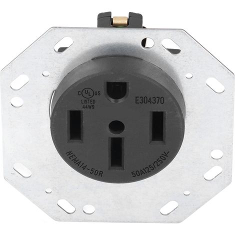 Steckdose NEMA L14-50R, US-Standard, gerade, industrietauglich, 50 A, 125/250 V (1/5)