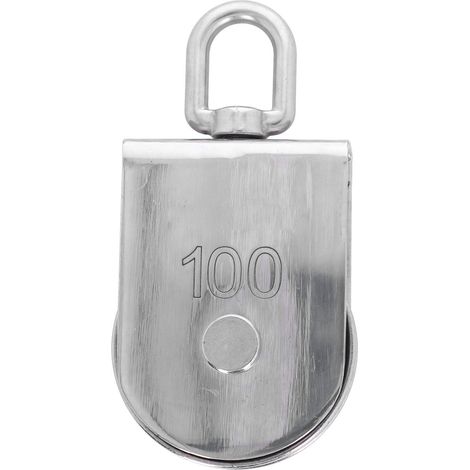 Poulie Marine de levage à rouleau unique, 100mm/3,9 pouces, 1000kg/2205lb, chargement rotatif, en acier inoxydable 316, pour navires (1/5)