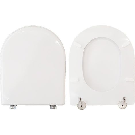 Copriwater Sfera 52 54 Catalano legno rivestito in resina poliestere bianco (1/4)