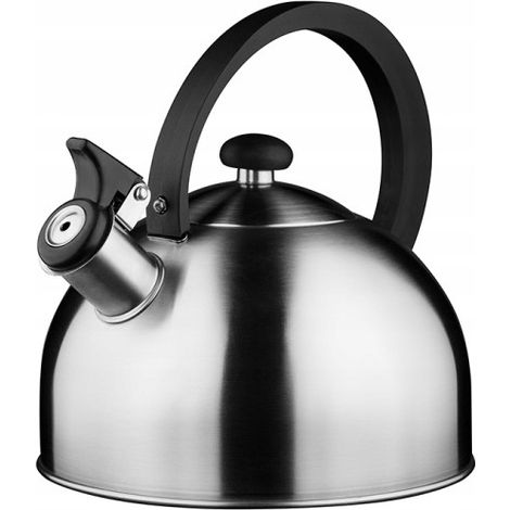 Bouilloire traditionnelle en acier Galice Elif 2,5 l acier inoxydable argenté 1 pc.