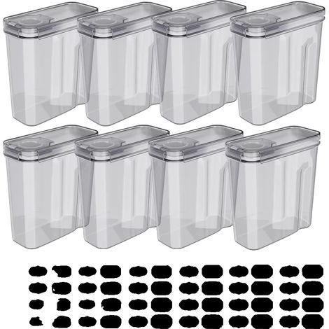 Contenitori per alimenti, chiusura ermetica, utilizzo versatile, 8 pezzi (1/2)