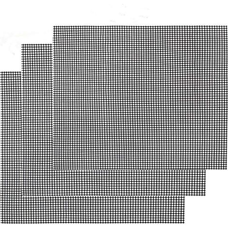 Grille Barbecue Tapis de Cuisson Antiadhésif 3 Pièces - Feuille de Cuisson Réutilisable Résistante à la Chaleur de Gril, pour Le Barbecue D'intérieur et Extérieur (1/5)