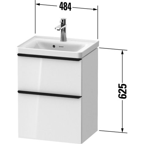 Duravit D-Neo bâti-support lavabo suspendu, 484x625x372mm, 1 (1/2)