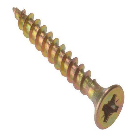 Forgefix MPS5120Y Multi-Purpose Pozi Screw Countersunk ST ZYP 5 x 120mm Box 100