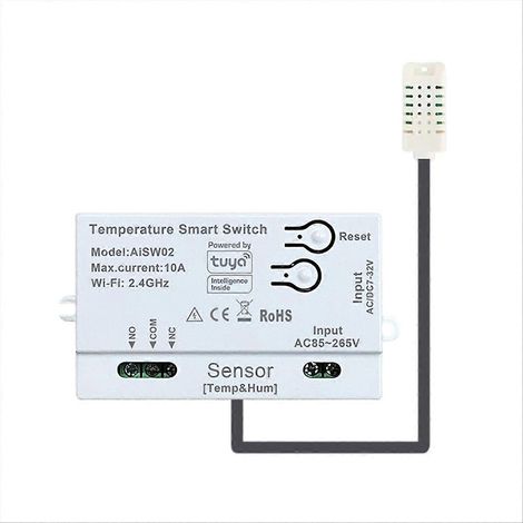 Tuya Temperatur- und Feuchtigkeitssensor mit WLAN-Sonde und Temperatur- und Feuchtigkeitssensor (1/5)