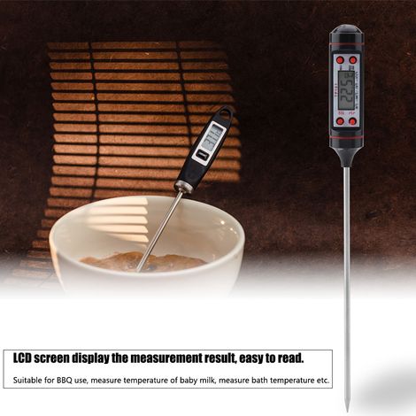 Digitales Küchenthermometer TP101 mit LCD-Anzeige zum Messen von Lebensmitteln, Grillfleisch und mehr – Kochthermometer (1/5)