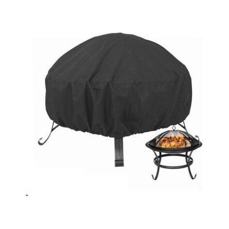 Grill- und Grillplattenabdeckung, Schutzhülle für Feuerstellen Ø 85 x 40 cm, wasserdicht, UV-beständig, reißfest, 210D Oxford-Gewebe, Grill- und Feuerstellenabdeckung (1/5)