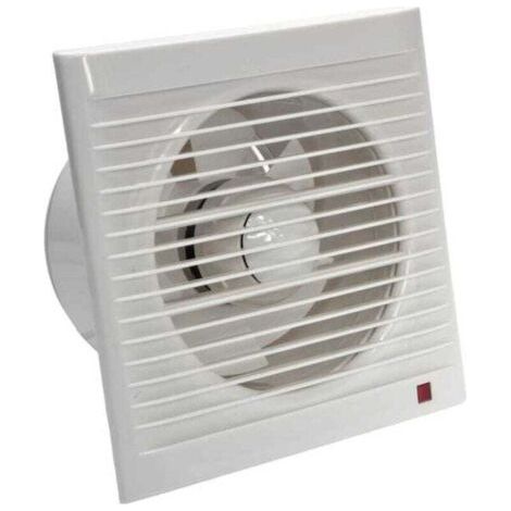 Extractor de aire de 160 mm, 15 W, 140 m³/h con válvula de retención, para baño, cocina, oficina, inodoro, silencioso.
