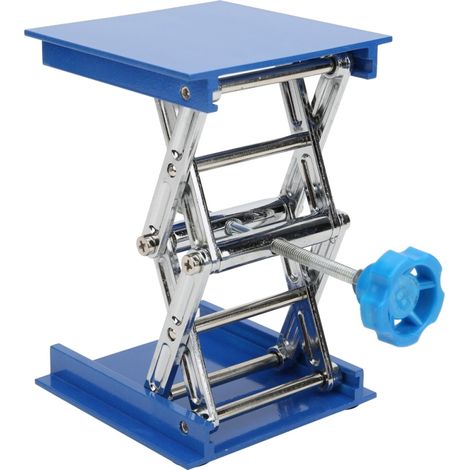 Plateforme élévatrice en aluminium pour laboratoire, idéale pour les cours de physique, chimie et biologie. (1/5)