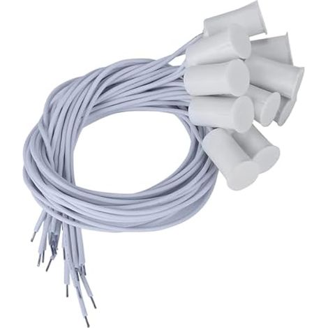 10 Pcs Filaire Porte Fenêtre Capteur Interrupteur Magnétique Alarme intégré Capteur de de sécurité pour Système D'alarme Domestique Protection Antivol pour Maison (1/5)