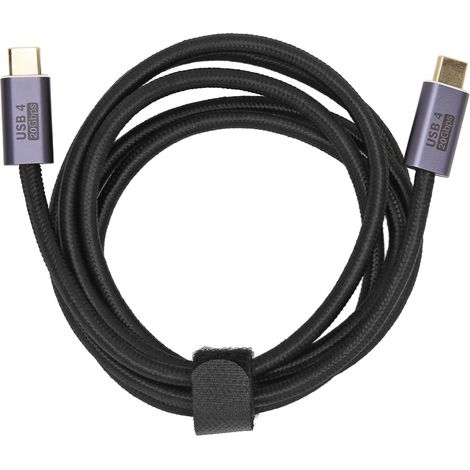 Câble USB 4.0 Multifonctionnel 20Gbps Haute Vitesse Transmission HD 8K 60Hz Prise en Charge PD100W Type-C à Type-C 1,5m (1/5)