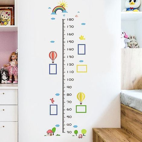 Dekorativer Wandaufkleber fürs Kinderzimmer: Höhenmessung (Cartoon-Design), Wachstumstabelle, Kinderzimmerdekoration, Wandaufkleber Sticker9-Balloon (1/5)