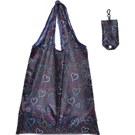 Sac Shopping Tote Réutilisable Cartoon Transportable 210T Polyester Multicolor Grande 38x58cm Portable (1/5)
