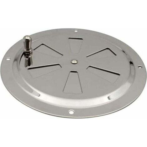 Ventilations rondes en acier inoxydable Grille de ventilation Reglable Rond Évent d'Aération Grille Évent à persiennes en acier inoxydable pour Fumeur,Camping-Car,Maison,Yachts Diamètre 125mm,1 pièce (1/5)