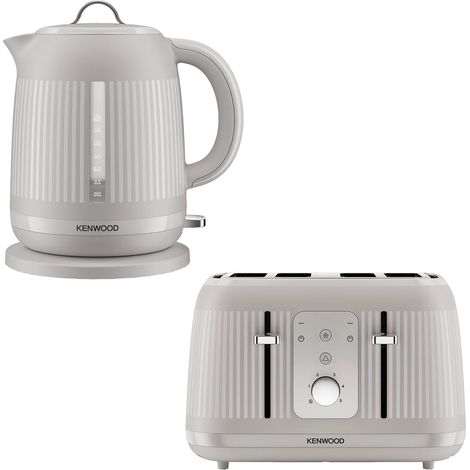 Kenwood Dawn 1.7L Kettle & 4 Slice Toaster Set, Oatmeal Cream