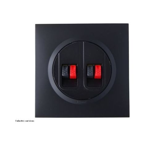 Prise haut parleur double Dooxie complet Noir Griffes: Avec griffes