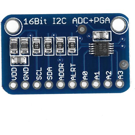 1 Stück 16-Bit I2C ADC Entwicklungsboard Analog-Digital-Wandlermodul (1/5)