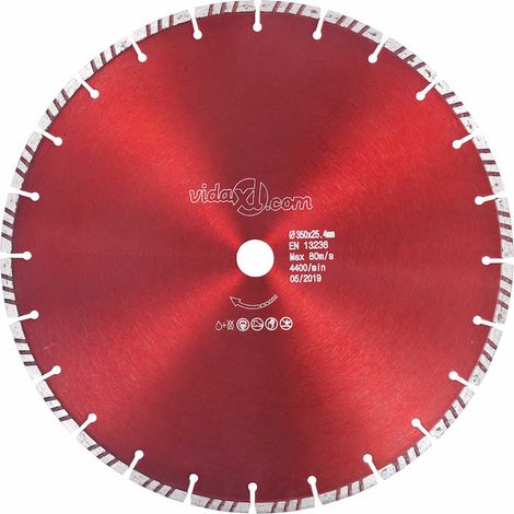 Disque de coupe diamanté avec turbo Acier 350 mm (1/4)