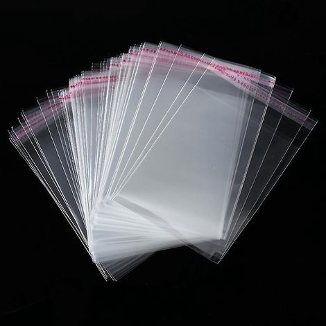 paquet De 100 Sachets Fermeture Rapide 813(100pcs) Transparent Film Ldpe Rigide Moyen Convient L'usage Alimentaire (1/4)