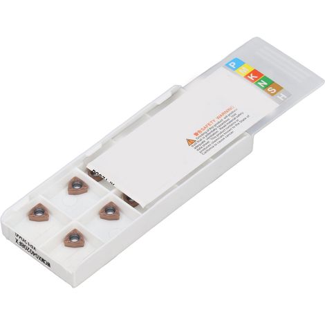 Kit de 10 plaquettes de tournage en carbure pour fraiseuse CNC, compatible avec WCMX040208FX (1/5)