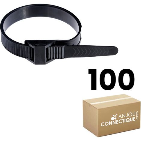 100 Collier installation nylon COLSON 120x9 - Ø10 à 23mm (1/2)