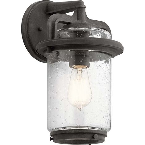 Applique extérieure applique murale lanterne lumière de cour IP44 1 ampoule H 35,6 cm (1/5)