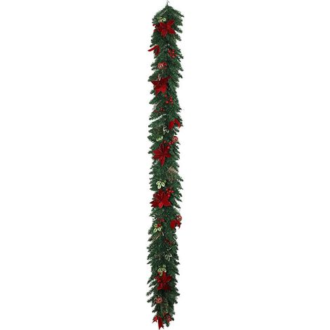 Guirlande Lumineuse - Couronne Décorative Extérieure en PVC - Pour Porte Jardin Fenêtre Escalier - 150 cm - 1 Pièce (1/4)