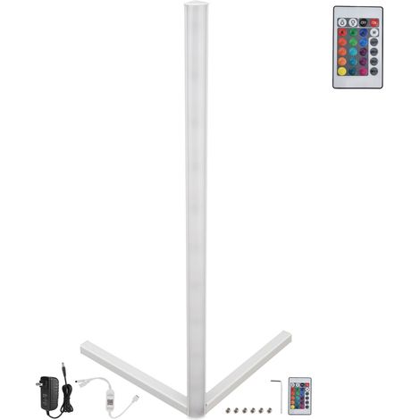Lampe d'angle RGB WIFI Maison Intelligente 16 Millions de Couleurs Télécommande Simple 24 Touches Lumière d'angle 100-240V Coque Blanche US (1/5)