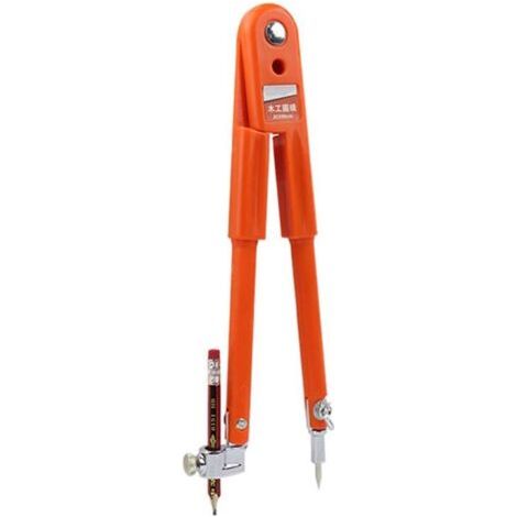 Crayon de Précision Boussole Travail du Bois Boussole Professionnelle Marquage Gauge Ligne Outil  (S)