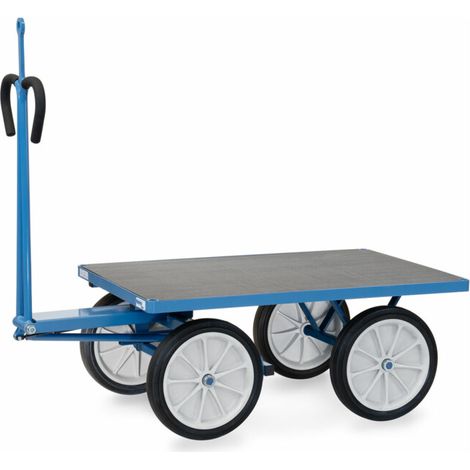 fetra Chariot à plate-forme manuelle 6404V avec anneau d'attelage (1/4)