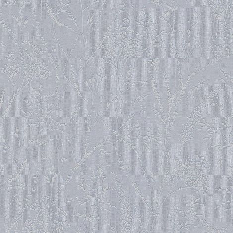 Vliestapete Blau Blätter Tapete Gemustert versetzter Ansatz Pure Elegance (1/3)
