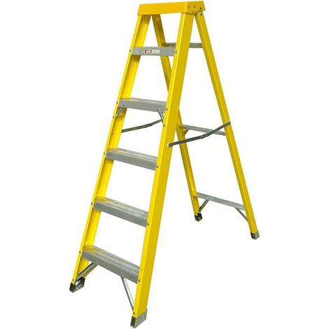 Zarges 300516 Fibreglass Swingback Steps Open, 1.60m Closed 1.78m 6 Rungs ZAR300516 (1/3)
