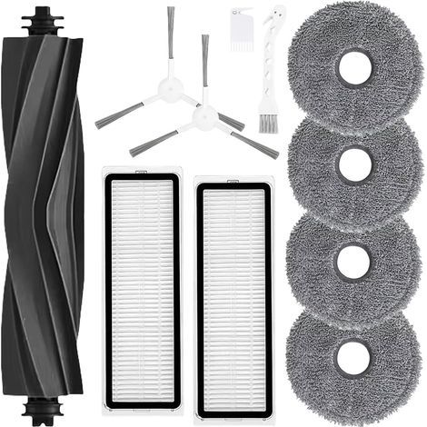 Kit d'Accessoires de Rechange Compatible Avec Dreame Bot L10 Prime/Pro - Aspirateur Robot, Brosse en Caoutchouc, Filtre HEPA, Brosse Latérale, Chiffon (1/5)