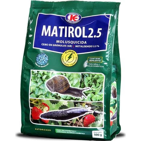 Matirol 2,5 Molusquicida Granulado Anti Limacos, Control de