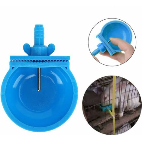 10 Ensembles de mangeoire pour Animaux, Abreuvoir Automatique pour Lapin pour rongeurs, Bol d'alimentation jetable et étanche à l'humidité, Accessoires pour Cage de Ferme (1/5)