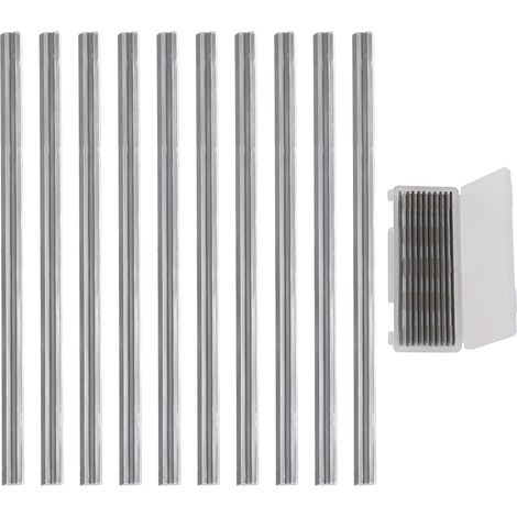 10 Stück 82-mm-Hobelmesser, Wendemesser, 82 x 5,5 x 1,2 mm, für Elektrohobelmaschinen, z. B. MAKlTA und Bosch.