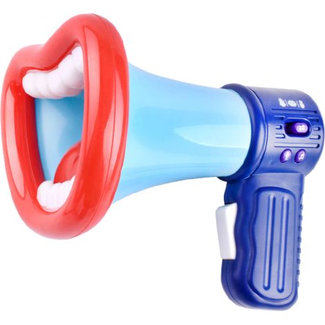 Klaxon jouet original avec changeur de voix, haut-parleur puissant, amplificateur d'effets sonores, mégaphone, cadeau pour enfants (1/5)