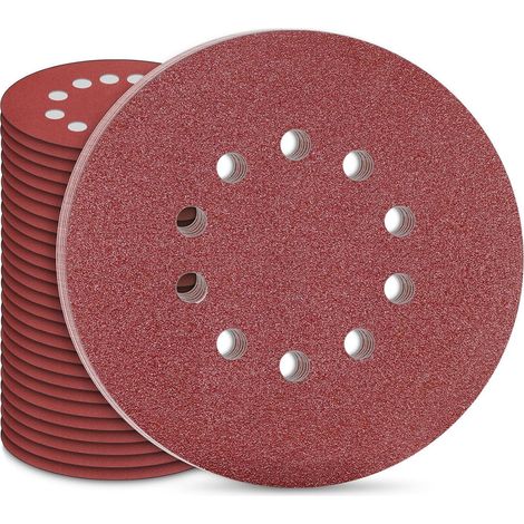 Schleifpapier 225mm Klett 30 Stück P60 Körnung P60 10 Loch (1/5)