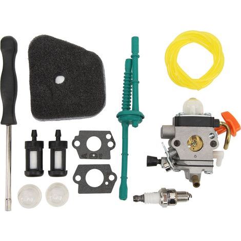Carburetor with gaskets, oil filter, hose and metal clamp for Toro snowblowers 38180, 38180C, 38181, 38185, 38185C and 38186 (1/4)
