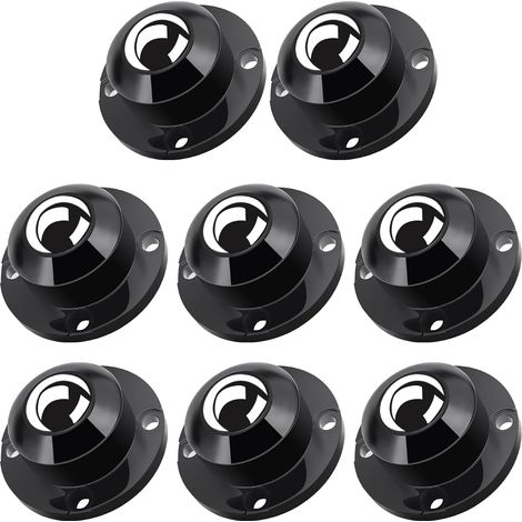 Roulettes pour Meubles,(Gris Noir,8 PCS)Roulettes Universelles Pivotantes à 360°,2,4 pouces Roulettes en Acier Autocollantes pour Petits Meubles,Roulettes pour Appareils de Cuisine (1/5)