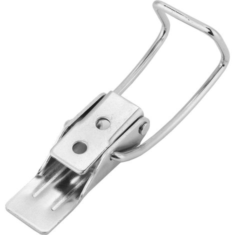 Verrou À Ressort En Acier Inoxydable - Loquet De Sécurité Pour Armoire Et Boîte - Installation Facile - Lot De 2 (1/5)