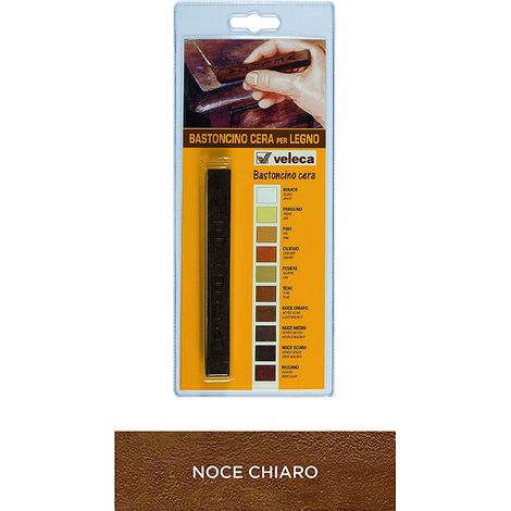 Bastoncino Cera per Restauro e Manutenzione Legno VELECA - Noce Chiaro (1/3)